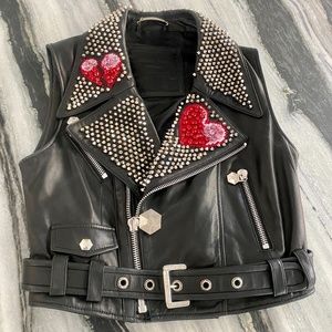 Philipp Plein Leather Vest